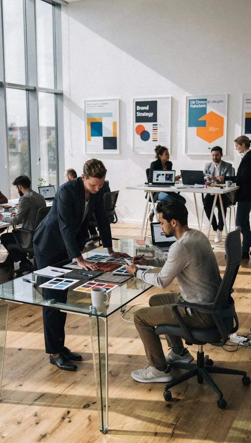 Helle und einladende Arbeitsbereiche, die die Produktivität und Teamarbeit fördern.